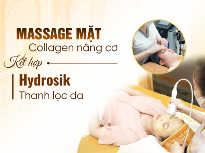 Massage Mặt Collagen Nâng Cơ Kết Hợp Hydrosilk Thanh Lọc Da