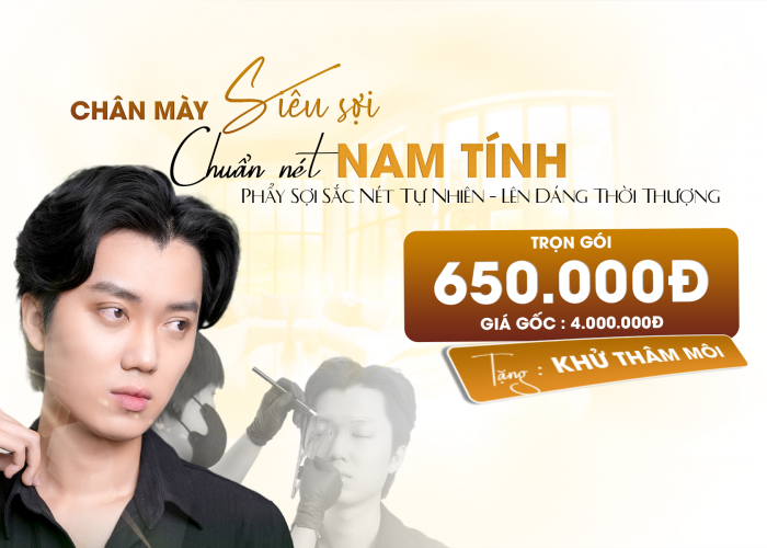 Chương Trình Ưu Đãi Tại Oshun: Chân Mày Siêu Sợi Nam Với 650k!