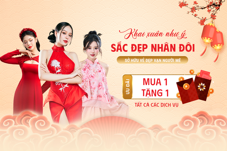 Khai xuân như ý – Sắc đẹp nhân đôi – Ưu đãi làm đẹp mua 1 tặng 1